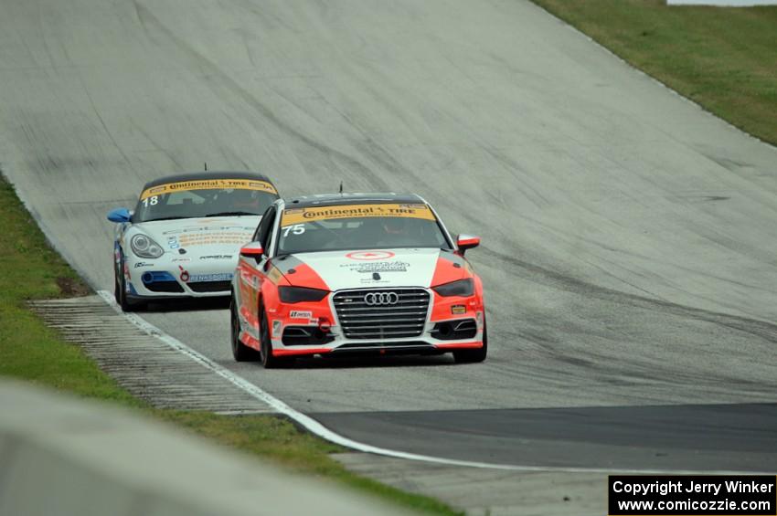 Paul Holton / Kyle Gimple Audi S3 and Lars Viljoen / Remo Ruscitti Porsche Cayman