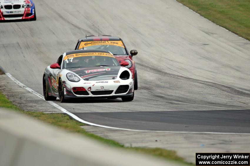 Spencer Pumpelly / Luis Rodriguez, Jr. Porsche Cayman, Zack Meyer / Stephen Simpson MINI Cooper JCW and