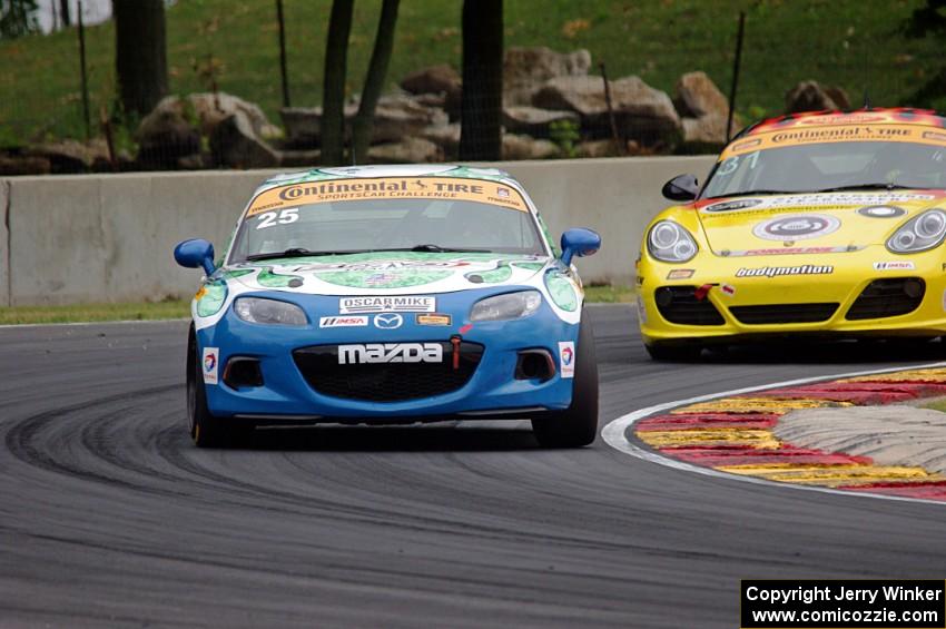 Britt Casey, Jr. / Danny Bender Mazda MX-5 and Ethan Low / Jason Rabe Porsche Cayman