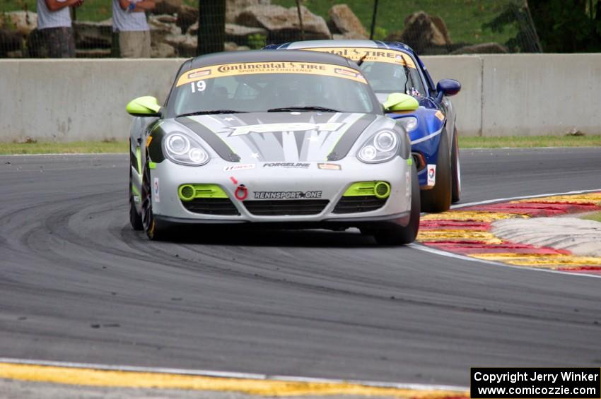 Connor Bloum / Greg Strelzoff Porsche Cayman and Stevan McAleer / Chad McCumbee Mazda MX-5