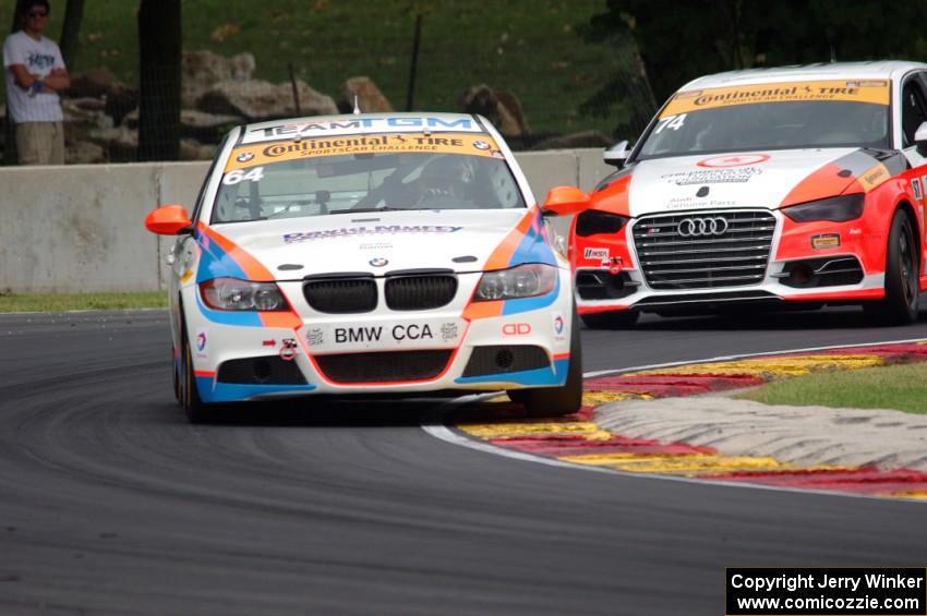 Ted Giovanis / David Murry BMW 328i and Jim McGuire / Nico Rondet Audi S3