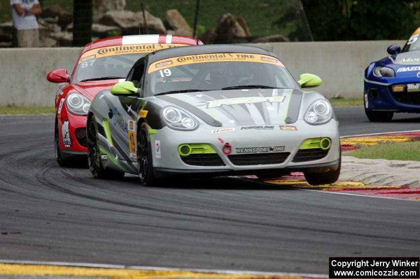 Connor Bloum / Greg Strelzoff and Nate Norenberg / Mat Pombo Porsche Caymans