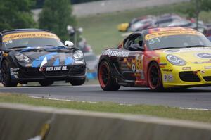 Ethan Low / Jason Rabe and Dan Rogers / Seth Thomas Porsche Caymans