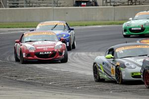 Connor Bloum / Greg Strelzoff Porsche Cayman, Christian Szymczak / Justin Piscitell Mazda MX-5 and Stevan McAleer /Chad McCumbee