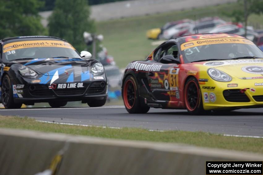 Ethan Low / Jason Rabe and Dan Rogers / Seth Thomas Porsche Caymans