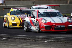 Michael Schein's and Jeff Mosing's Porsche GT3 Cup cars