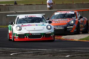 Oscar Arroyo's and Kurt Fazekas' Porsche GT3 Cup cars