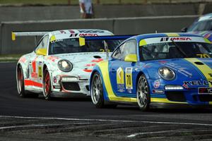 Wayne Ducote's and Mark Llano's Porsche GT3 Cup cars