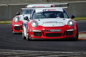 Kasey Kuhlman's and Santiago Creel's Porsche GT3 Cup cars