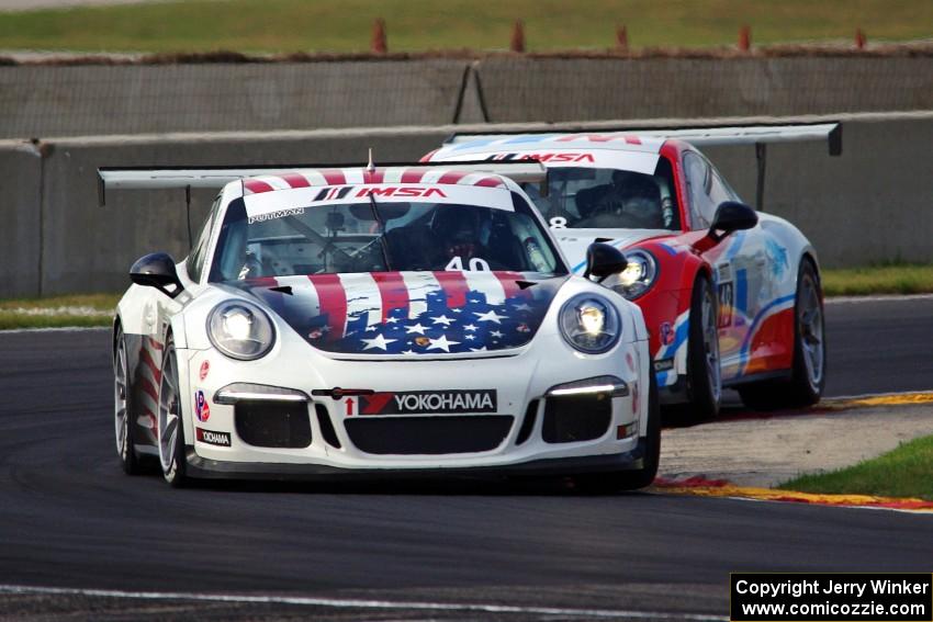 Charlie Putman's and John Goetz's Porsche GT3 Cup cars