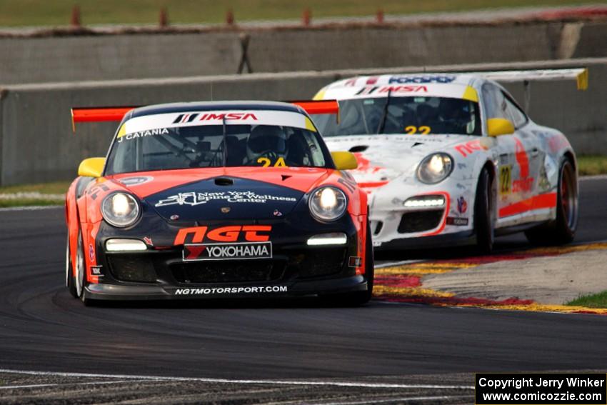 Joe Catania's and Mark Llano's Porsche GT3 Cup cars