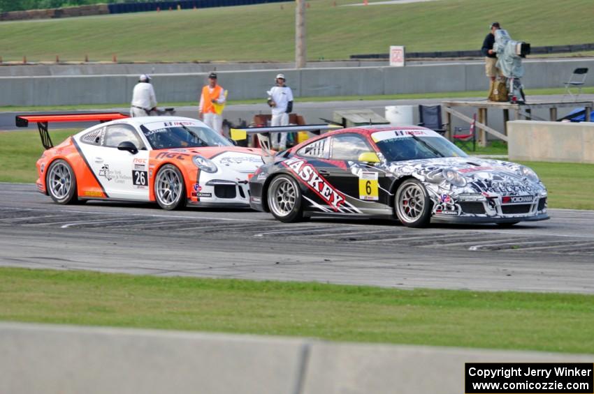 David Ducote's and Lucas Catania's Porsche GT3 Cup cars