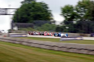 Gerry Kraut's, Dave House's and Gerhard Watzinger's Panoz Élan DP-02s