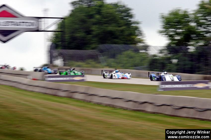 Anthony Downs', Michal Chlumecky's, Naj Husain's and Joel Janco's Panoz Élan DP-02s