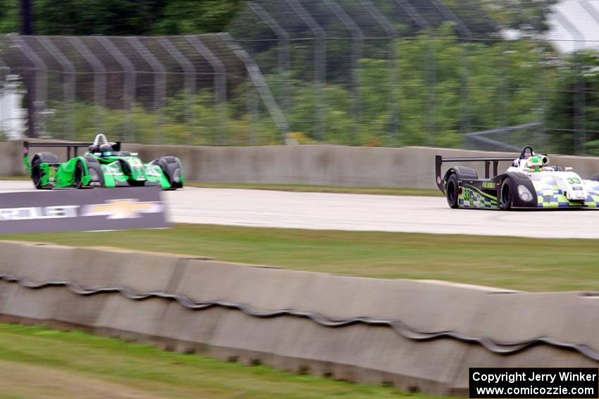 Alastair McEwan's and Naj Husain's Panoz Élan DP-02s