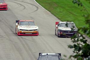 Andy Lally's Chevy Camaro and Dylan Kwasniewski's Chevy Camaro