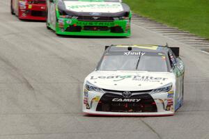 Blake Koch's Toyota Camry and Dakoda Armstrong's Ford Mustang