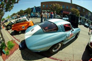 1963 Chevy Corvette and BMW Isetta