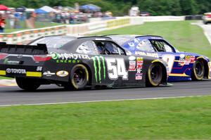 Chase Elliott's Chevy Camaro and Boris Said III's Toyota Camry