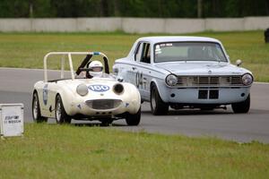 Duane Otness' Austin-Healey Sprite and Gary Davis' Dodge Dart