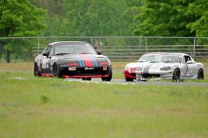 Samantha Silver's, Chris Craft's and Jamey Randall's Spec Miata Mazda Miatas