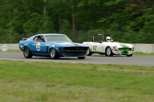 Brian Kennedy's Ford Mustang Boss 302 and Steve Nichols' MGB