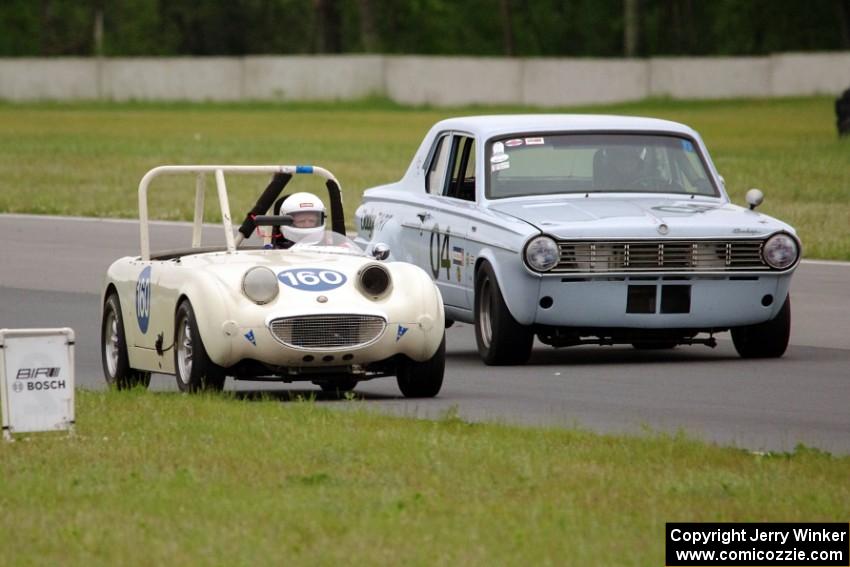 Duane Otness' Austin-Healey Sprite and Gary Davis' Dodge Dart