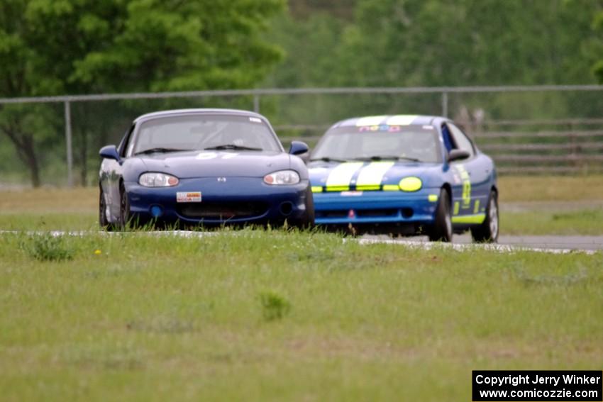 Craig Silver's Spec Miata Mazda Miata and John Glowaski's STL Dodge Neon ACR