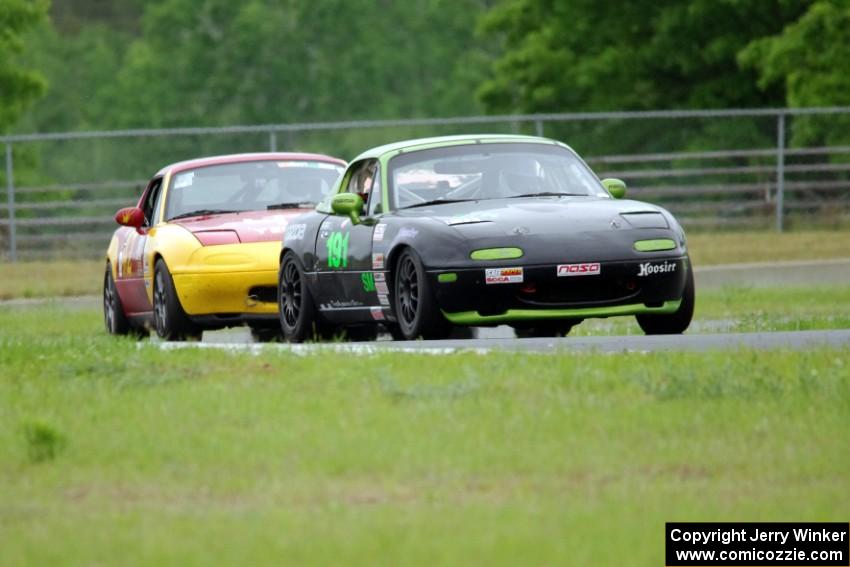 Aaron Jongbloedt's and Greg Youngdahl's Spec Miata Mazda Miatas