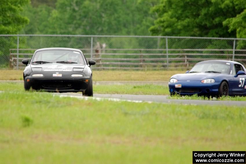 Paul Gilbert's and Craig Silver's Spec Miata Mazda Miatas