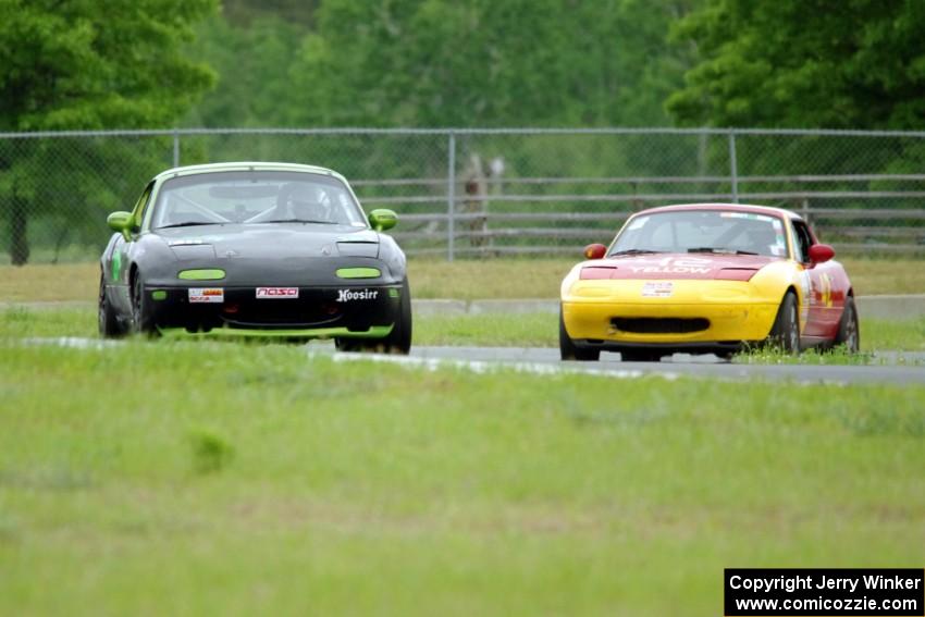 Aaron Jongbloedt's and Greg Youngdahl's Spec Miata Mazda Miatas