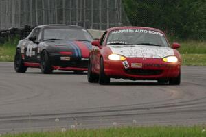 Jamey Randall's and Samantha Silver's Spec Miata Mazda Miatas