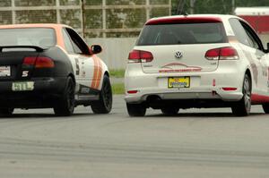 James Berlin's STL Nissan 200SX and Tom Daly's T4 VW Golf