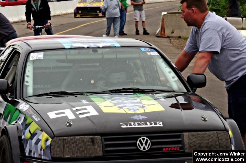 Paul Stephan's SPU Volkswagen Corrado SLC on the false grid