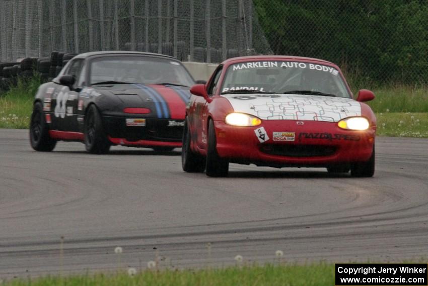 Jamey Randall's and Samantha Silver's Spec Miata Mazda Miatas