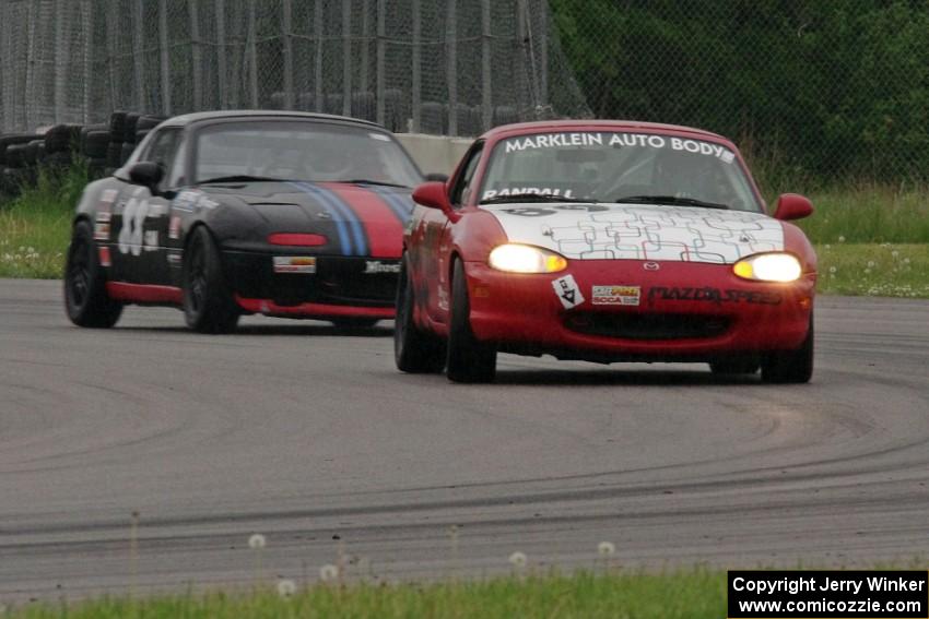 Jamey Randall's and Samantha Silver's Spec Miata Mazda Miatas