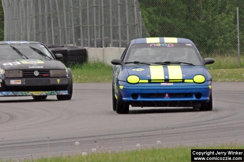 John Glowaski's STL Dodge Neon ACR and Paul Stephan's SPU Volkswagen Corrado SLC