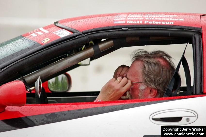 Darrell Peterson sits in his SPO Chevy Corvette