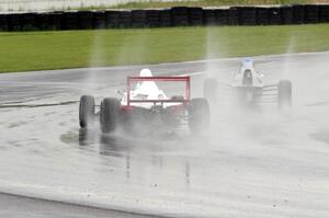 Jed Copham's Formula Enterprises chases Tony Foster's Swift DB-1 Formula Ford