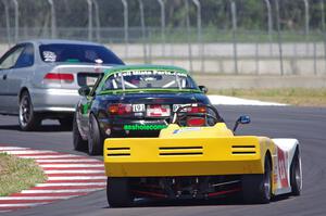 Nicholas Anderson's HPD Honda Civic, Aaron Jongbloedt's PTE Mazda Miata and Rich Omdahl's PTB Spec Racer Ford