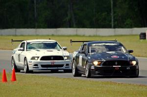 James Pesek's AIX Ford Mustang and Laddie Pesek, Jr.'s AIX Ford Mustang