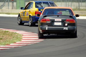 Mandy McGee's GTS2 BMW 325i and Patrick Price's PTE Nissan 200SX