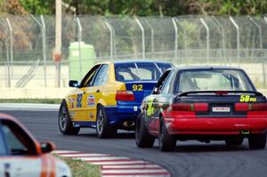 Mandy McGee's GTS2 BMW 325i and Brett Westcott's PTE Nissan Sentra SE-R