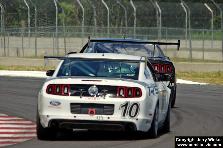 James Pesek's AIX Ford Mustang and Laddie Pesek, Jr.'s AIX Ford Mustang