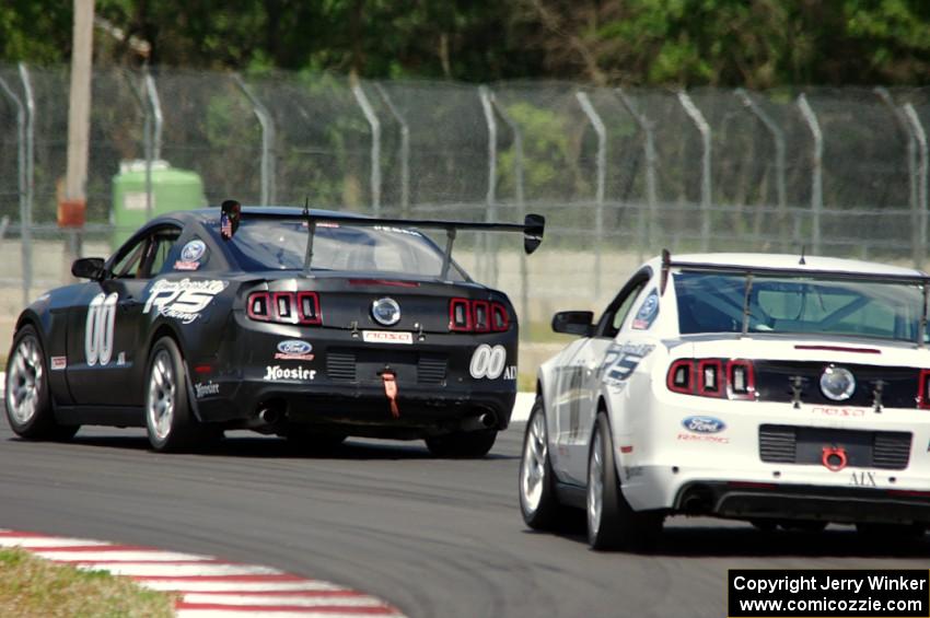 James Pesek's AIX Ford Mustang and Laddie Pesek, Jr.'s AIX Ford Mustang