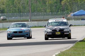 Chris Knuteson's T4 BMW Z4 and Tom Daly's T4 VW Rabbit