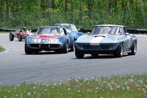 , Darwin Bosell's and Kent Burg's Chevy Corvettes along with Paul Bastyr's McNamara Formula Vee