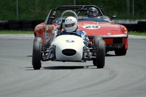 Jack Church's Huffaker BMC Mk. I Formula Junior and Ben Robertaccio's Porsche 914/6