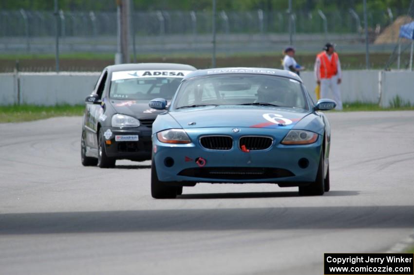 Chris Knuteson's T4 BMW Z4 and Tom Daly's T4 VW Rabbit