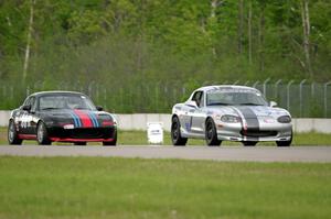 Chris Craft's and Samantha Silver's Spec Miata Mazda Miatas